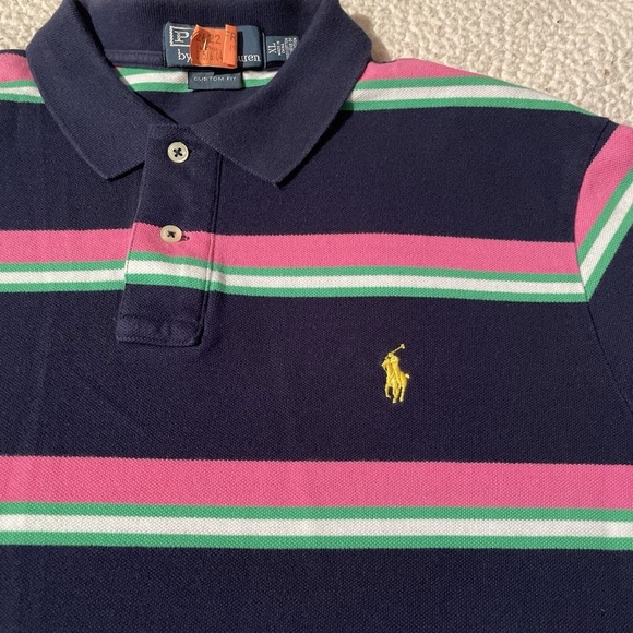 Polo Ralph Lauren multicolor striped cotton pique polo shirt. - Picture 8 of 8